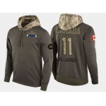 Nike Montreal Canadiens 11 Brendan Gallagher Olive Salute To Service Pullover Hoodie