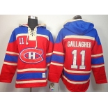 Old Time Hockey Montreal Canadiens #11 Brendan Gallagher Red Hoodie