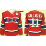 Women's Montreal Canadiens #11 Brendan Gallagher Reebok Red 2015-16 Home Premier Jersey