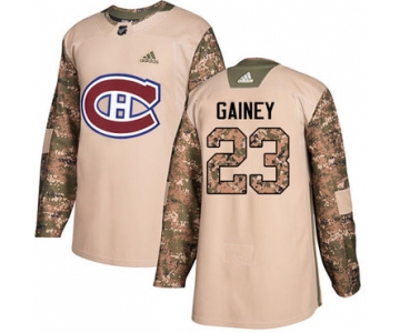 Adidas Canadiens #23 Bob Gainey Camo Authentic 2017 Veterans Day Stitched NHL Jersey