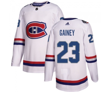 Adidas Canadiens #23 Bob Gainey White Authentic 2017 100 Classic Stitched NHL Jersey