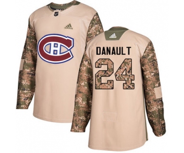 Adidas Canadiens #24 Phillip Danault Camo Authentic 2017 Veterans Day Stitched NHL Jersey