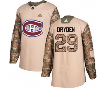 Adidas Canadiens #29 Ken Dryden Camo Authentic 2017 Veterans Day Stitched NHL Jersey