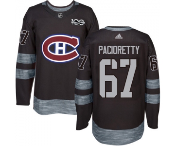 Canadiens #67 Max Pacioretty Black 1917-2017 100th Anniversary Stitched NHL Jersey
