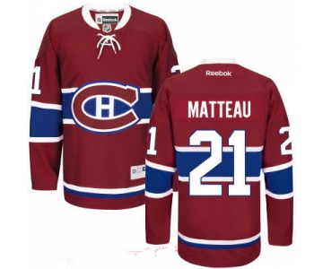 Men's Montreal Canadiens #21 Reebok Red Premier Home Custom Jersey