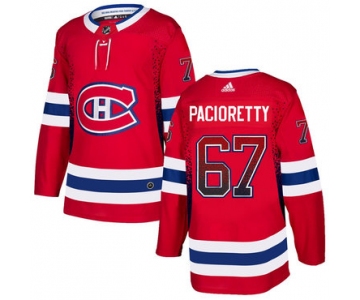 Men's Montreal Canadiens #67 Max Pacioretty Red Drift Fashion Adidas Jersey