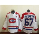 Men's Montreal Canadiens #67 Max Pacioretty Reebok White 2015-16 Away Premier NHL Jersey