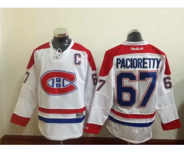 Men's Montreal Canadiens #67 Max Pacioretty Reebok White 2015-16 Away Premier NHL Jersey