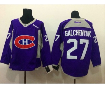 Montreal Canadiens #27 Alex Galchenyuk 2014 Training Purple Jersey