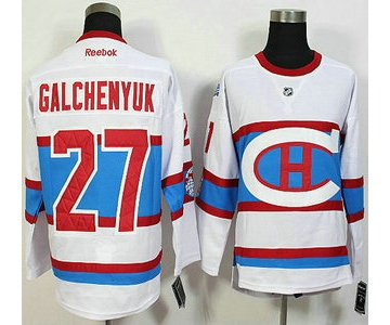 Montreal Canadiens #27 Alex Galchenyuk Reebok White 2016 Winter Classic Premier Jersey