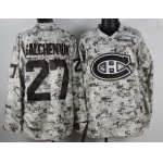 Montreal Canadiens #27 Alex Galchenyuk White Camo Jersey