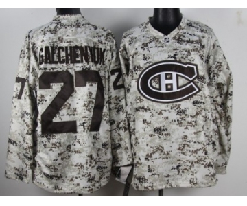 Montreal Canadiens #27 Alex Galchenyuk White Camo Jersey