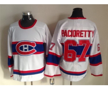 Montreal Canadiens #67 Max Pacioretty White Throwback CCM Jersey