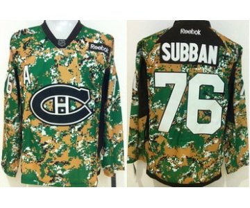 Montreal Canadiens #76 P.K. Subban 2014 Camo Jersey