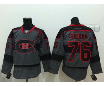 Montreal Canadiens #76 P.K. Subban Charcoal Gray Jersey