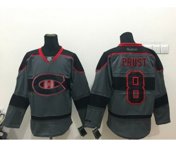 Montreal Canadiens #8 Brandon Prust Charcoal Gray Jersey