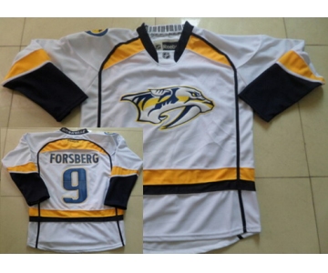 Nashville Predators #9 Filip Forsberg White Jersey