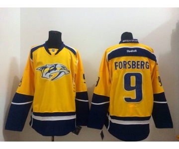 Nashville Predators #9 Filip Forsberg Yellow Jersey