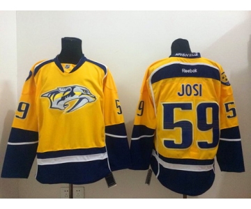 Nashville Predators #59 Roman Josi Yellow Jersey