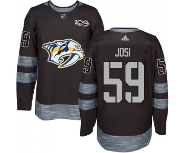 Predators #59 Roman Josi Black 1917-2017 100th Anniversary Stitched NHL Jersey