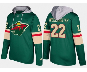 Adidas Minnesota Wild 22 Nino Niederreiter Name And Number Green Hoodie