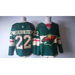 Men's Minnesota Wild #22 Nino Niederreiter Green 2017-2018 Hockey Stitched NHL Jersey