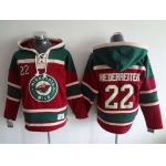 Men's Minnesota Wild #22 Nino Niederreiter Old Time Hockey Red Hoodie