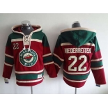 Men's Minnesota Wild #22 Nino Niederreiter Old Time Hockey Red Hoodie