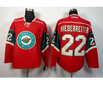 Minnesota Wild #22 Nino Niederreiter Red Jersey