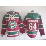 Men's Minnesota Wild #64 Mikael Granlund Old Time Hockey Red Hoodie