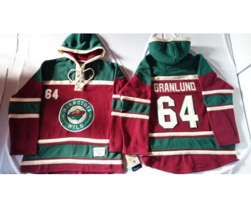 Old Time Hockey Minnesota Wild #64 Mikael Granlund Red Hoodie