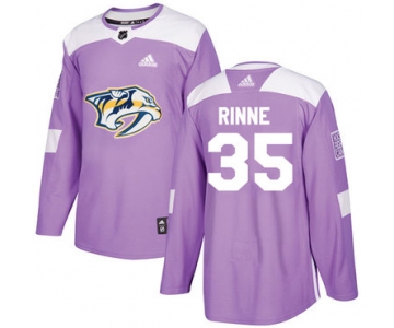 Adidas Predators #35 Pekka Rinne Purple Authentic Fights Cancer Stitched NHL Jersey