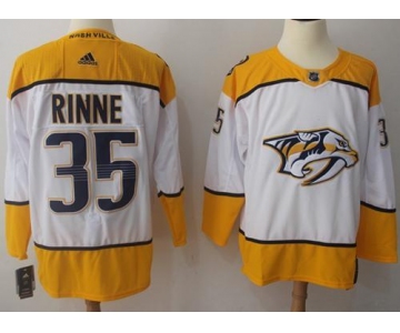 Adidas Predators #35 Pekka Rinne White Road Authentic Stitched NHL Jersey
