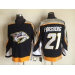 Men's Nashville Predators #21 Filip Forsberg Navy Blue 1998-99 Throwback Stitched NHL CCM Vintage Hockey Jersey