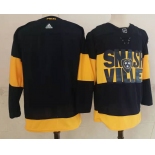 Men's Nashville Predators Blank Black 2022 Stadium Series adidas Stitched NHL Jersey