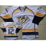Nashville Predators #12 Mike Fisher White Jersey