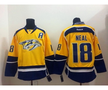 Nashville Predators #18 James Neal Yellow Jersey