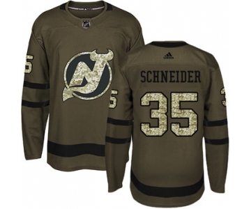 Adidas Devils #35 Cory Schneider Green Salute to Service Stitched NHL Jersey
