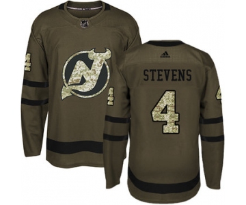 Adidas Devils #4 Scott Stevens Green Salute to Service Stitched NHL Jersey