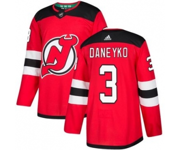Adidas New Jersey Devils #3 Ken Daneyko Red Home Authentic Stitched NHL Jersey