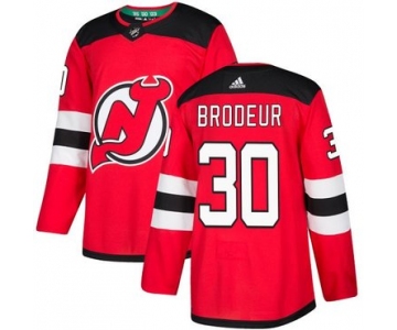 Adidas New Jersey Devils #30 Martin Brodeur Red Home Authentic Stitched NHL Jersey