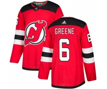 Adidas New Jersey Devils #6 Andy Greene Red Home Authentic Stitched NHL Jersey