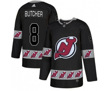 Men's New Jersey Devils #8 Will Butcher Black Team Logos Fashion Adidas Jersey