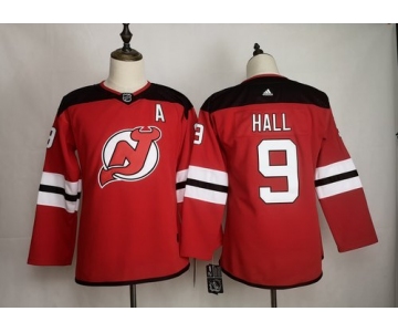 Men's New Jersey Devils 9 Taylor Hall Red Women Adidas Jersey