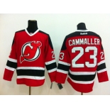 New Jersey Devils #23 Michael Cammalleri Red With Black Jersey