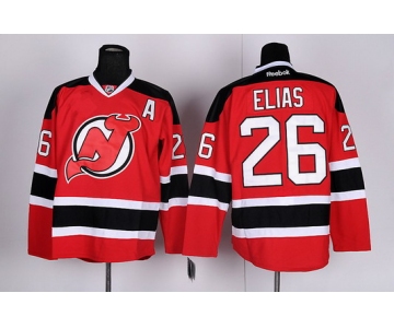 New Jersey Devils #26 Patrik Elias Red With Black Jersey