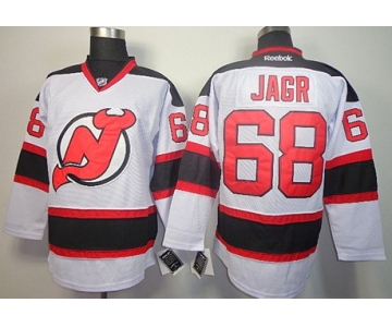 New Jersey Devils #68 Jaromir Jagr White Jersey