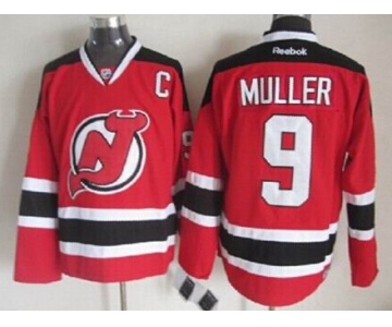 New Jersey Devils #9 Kirk Muller Red With Black Throwback CCM Jersey