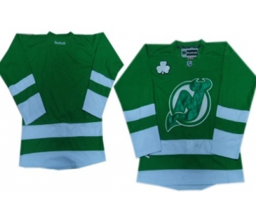 New Jersey Devils Blank St. Patrick's Day Green Jersey