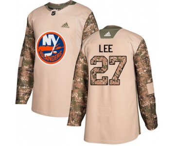 Adidas Islanders #27 Anders Lee Camo Authentic 2017 Veterans Day Stitched NHL Jersey